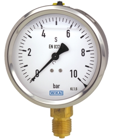 Pressure gauge with filling liquid - model 213.53