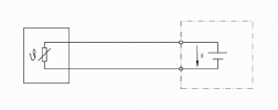Schemazeichnung Pt100 in 2-, 3- oder 4-Leiter-Schaltung