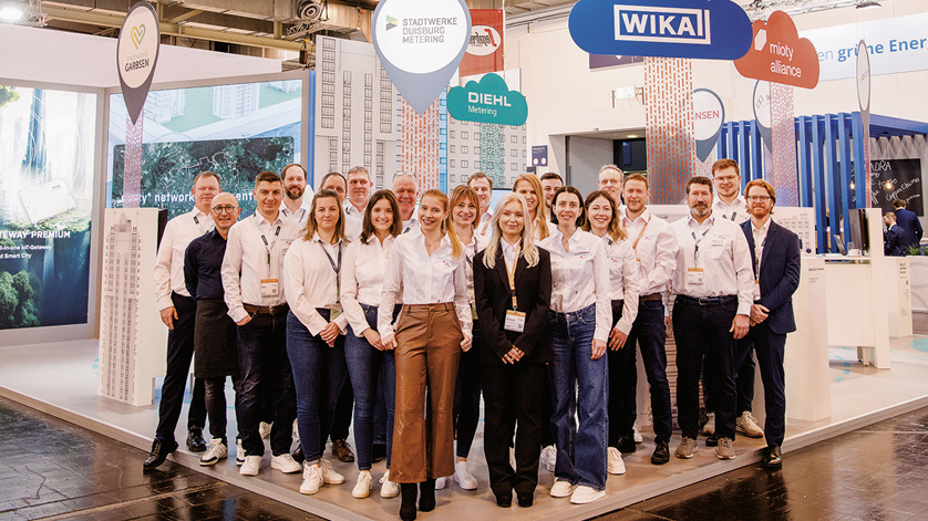 Mitglieder der mioty alliance bei der E-World in Essen.